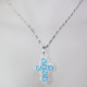 Small Cross - Kara-Silver Chain - 2